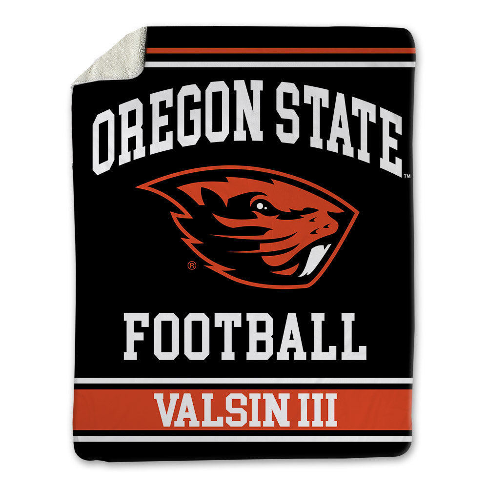 Oregon State - NCAA Football : Jimmy Valsin III - Blanket-0