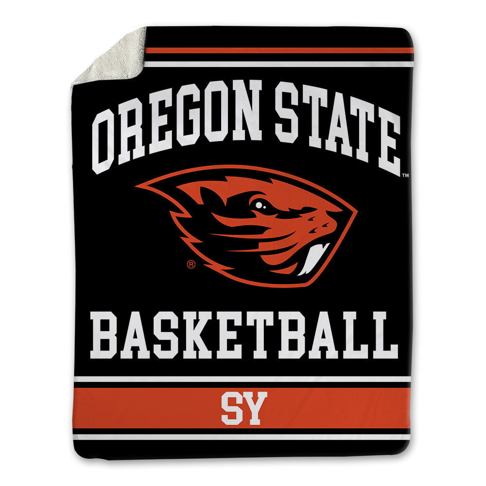 Oregon State - NCAA Men's Basketball : Isaiah Sy - Blanket-0