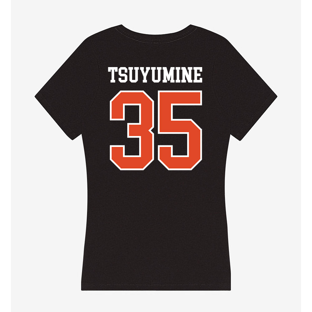 Oregon State - NCAA Football : Tetsuta Tsuyumine - Women's V-Neck T-Shirt-1
