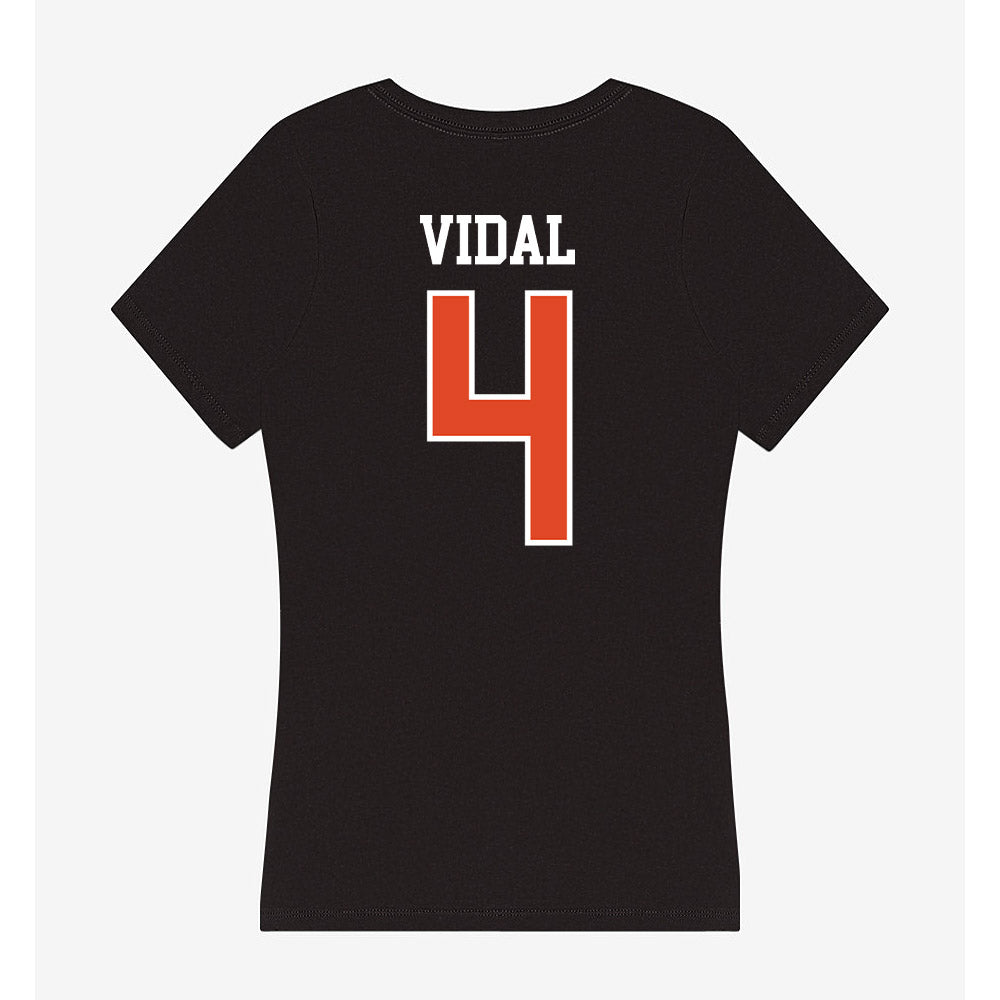 Oregon State - NCAA Men's Soccer : Oriol Vidal - Women's V-Neck T-Shirt-1