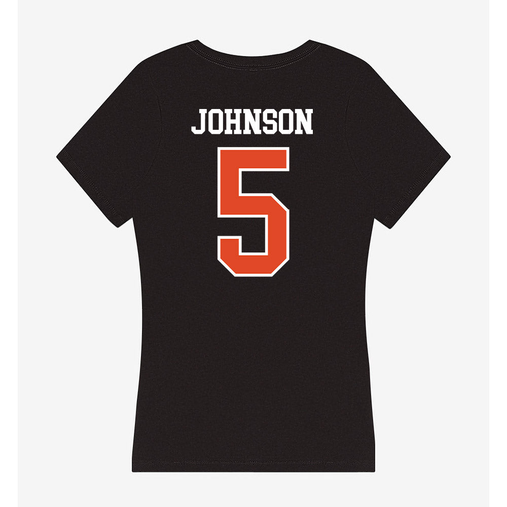 Oregon State - NCAA Football : Gabarri Johnson - Women's V-Neck T-Shirt-1