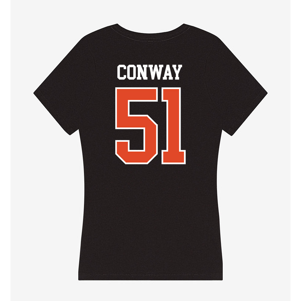 Oregon State - NCAA Football : Maddox Conway - Women's V-Neck T-Shirt-1