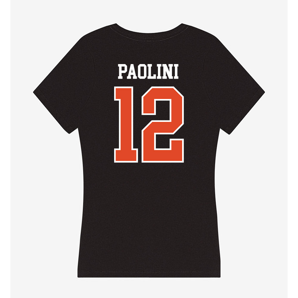 Oregon State - NCAA Women's Soccer : Madison Paolini - Women's V-Neck T-Shirt-1