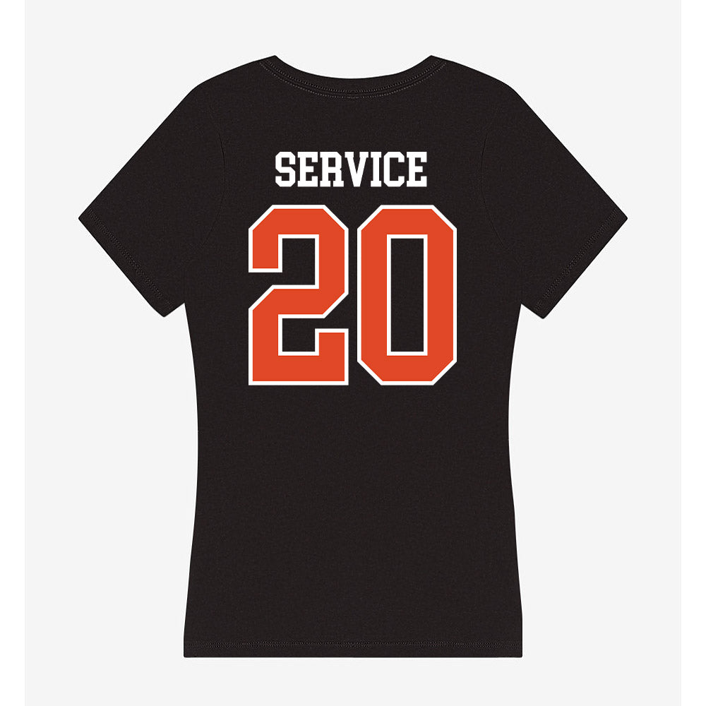 Oregon State - NCAA Women's Soccer : Sawyer Service - Women's V-Neck T-Shirt-1