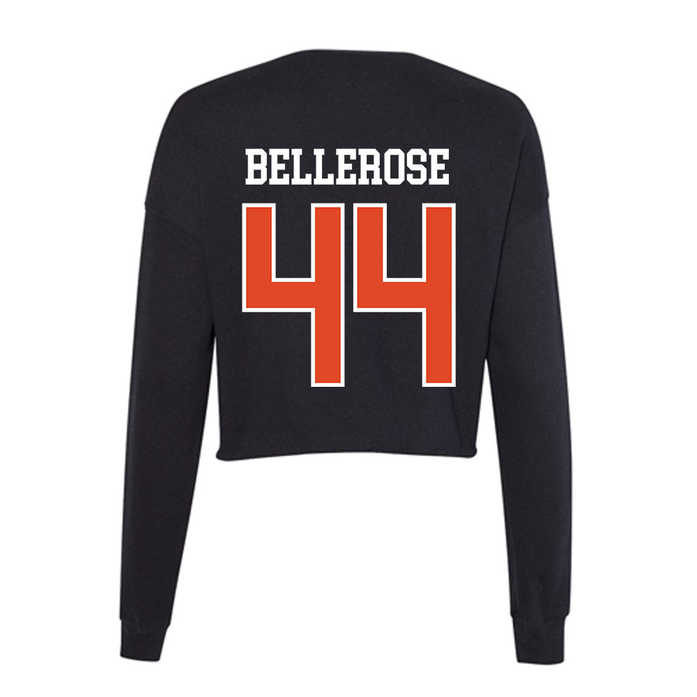 Oregon State - NCAA Baseball : Tyler Bellerose - Women's Cropped Crew Fleece-1