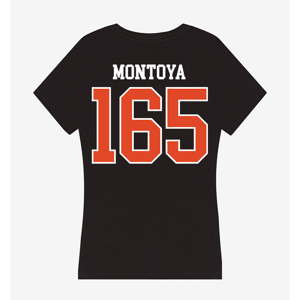 Oregon State - NCAA Wrestling : Sergio Montoya - Women's V-Neck T-Shirt-1