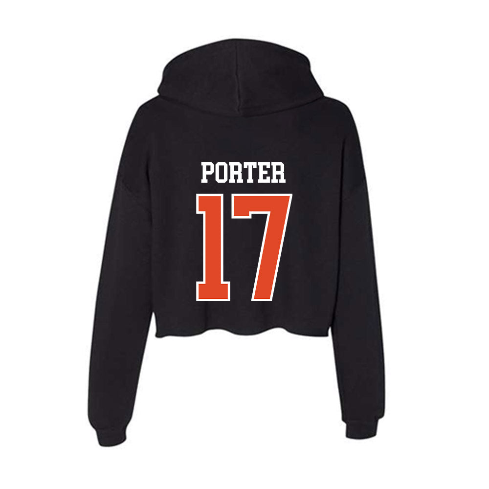 Oregon State - NCAA Baseball : Ethan Porter - Women's Crop Fleece Hoodie-1