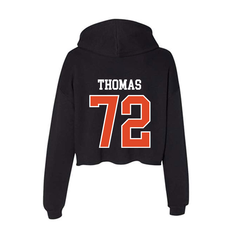 Oregon State - NCAA Football : Noah Thomas - Women's Crop Fleece Hoodie-1