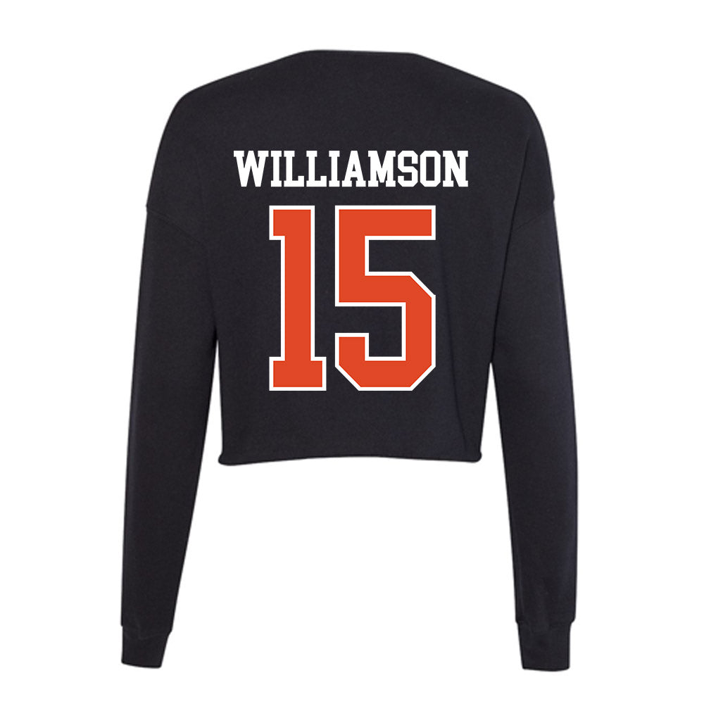 Oregon State - NCAA Women's Basketball : Lizzy Williamson - Women's Cropped Crew Fleece-1