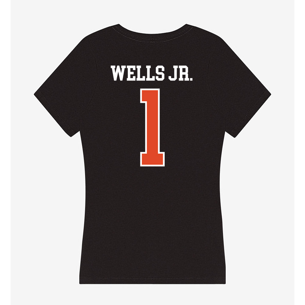 Oregon State - NCAA Football : David Wells Jr. - Women's V-Neck T-Shirt-1