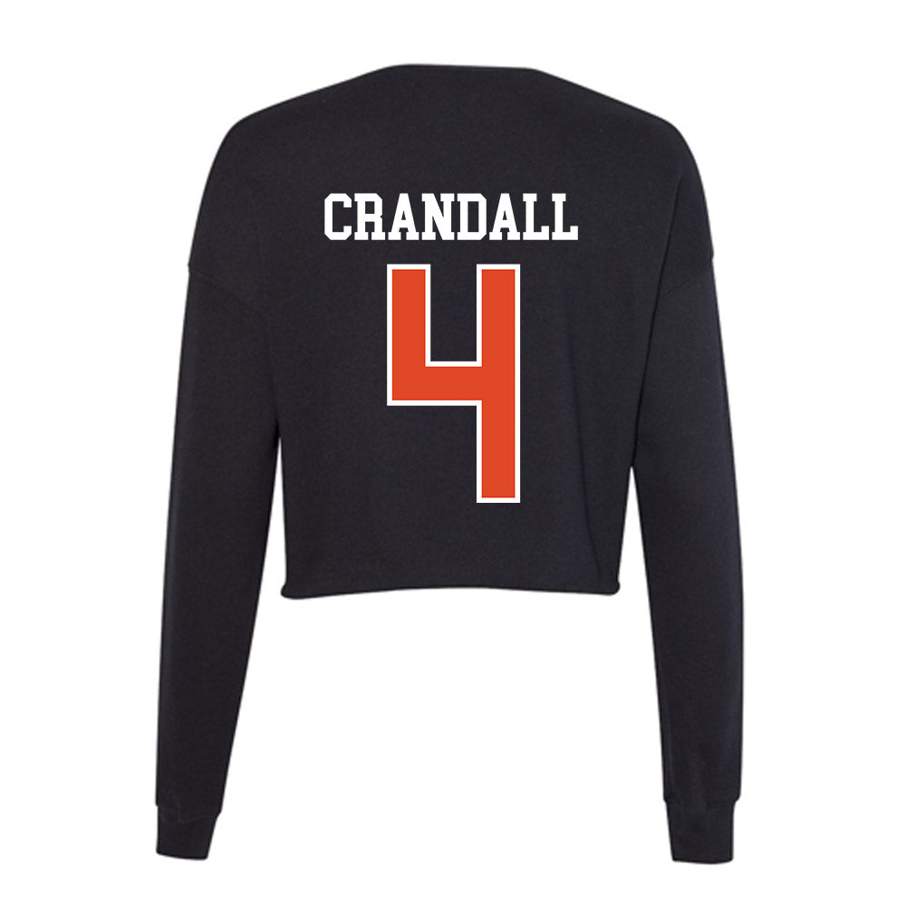 Oregon State - NCAA Football : TJ Crandall - Women's Cropped Crew Fleece-1