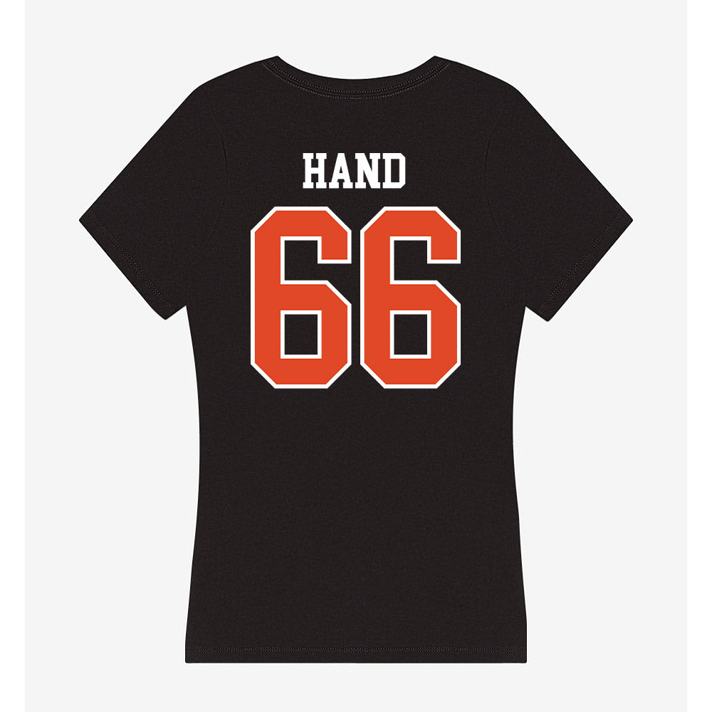 Oregon State - NCAA Football : JT Hand - Women's V-Neck T-Shirt-1