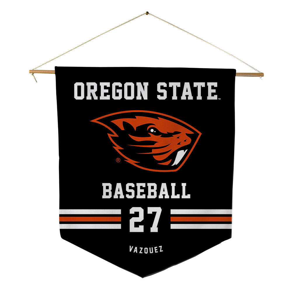 Oregon State - NCAA Baseball : Paul Vazquez - Pennant - 18" x 21"-0