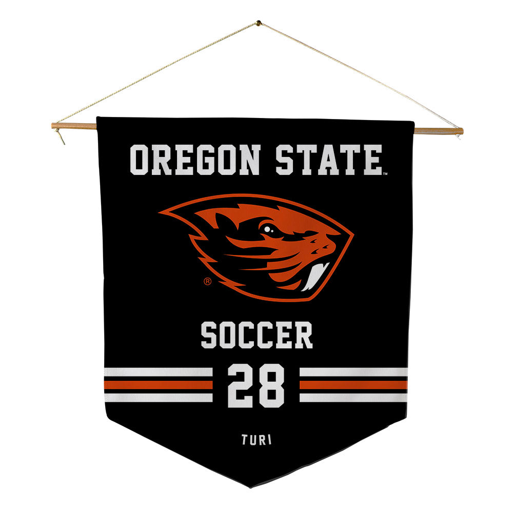 Oregon State - NCAA Women's Soccer : Megin Turi - Pennant - 18" x 21"-0