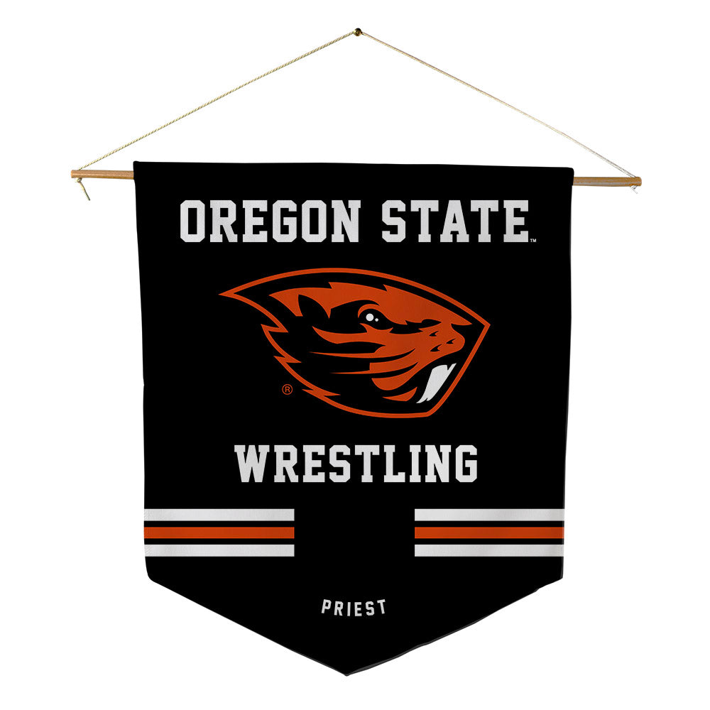 Oregon State - NCAA Wrestling : Beau Priest - Pennant - 18" x 21"-0