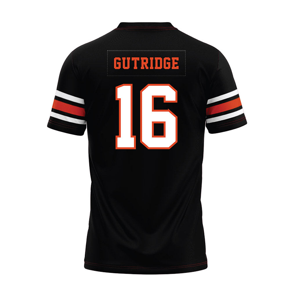 Oregon State - NCAA Football : Kallen Gutridge - Black Premium Football Jersey-1