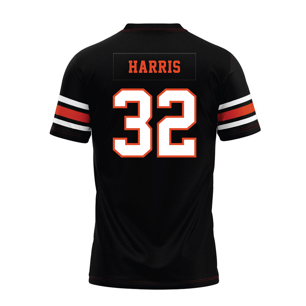 Oregon State - NCAA Football : Walker Harris - Black Premium Football Jersey-1