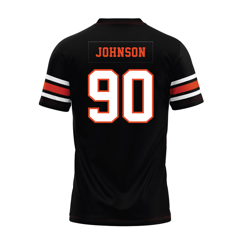 Oregon State - NCAA Football : Jojo Johnson - Black Premium Football Jersey-1