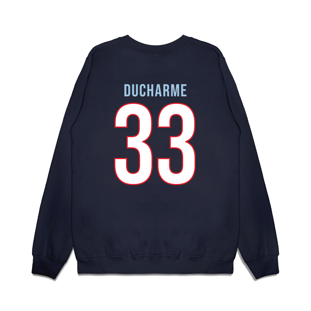 UConn - NCAA Women's Basketball : Caroline Ducharme - Vintage Shersey Premium Crewneck Sweatshirt-1