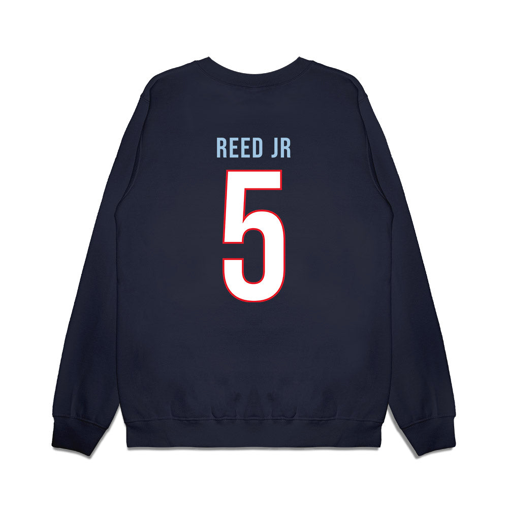 UConn - NCAA Men's Basketball : Tarris Reed Jr - Vintage Shersey Premium Crewneck Sweatshirt-1