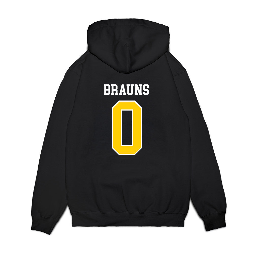 Iowa - NCAA Men's Basketball : Even Brauns - Hawkeyes Sherseys Premium Hooded Sweatshirt-1