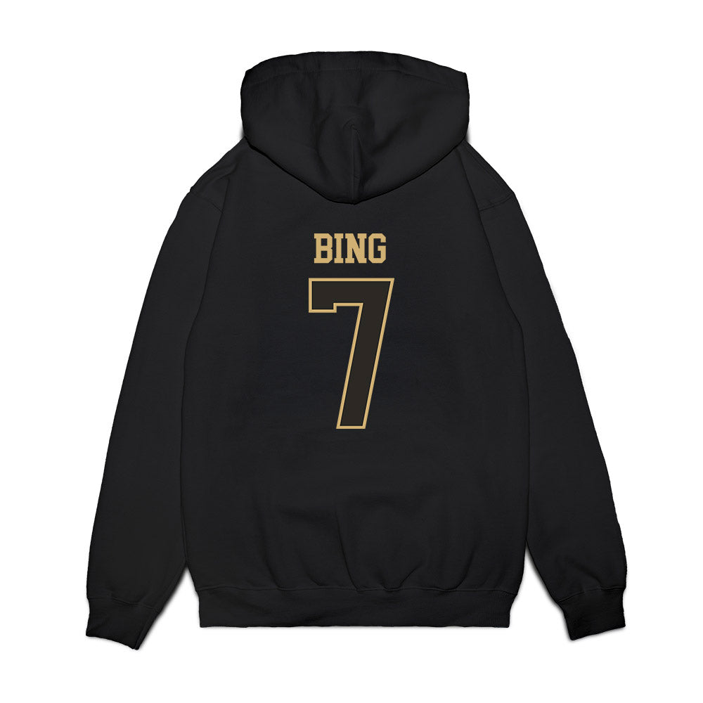 Vanderbilt - NCAA Men's Basketball : Chandler Bing - Commodores Shersey Premium Hooded Sweatshirt-1