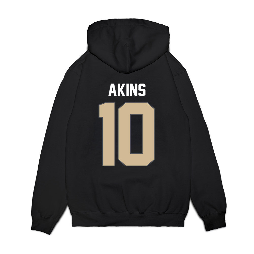 Wake Forest - NCAA Men's Basketball : Sebastian Akins - Vintage Basketball Premium Hooded Sweatshirt-1