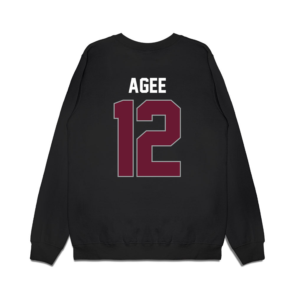 Texas A&M - NCAA Men's Basketball : Rashaun Agee - Sports Shersey Premium Crewneck Sweatshirt-1