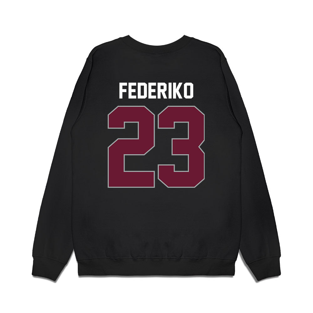 Texas A&M - NCAA Men's Basketball : Federiko Federiko - Sports Shersey Premium Crewneck Sweatshirt-1
