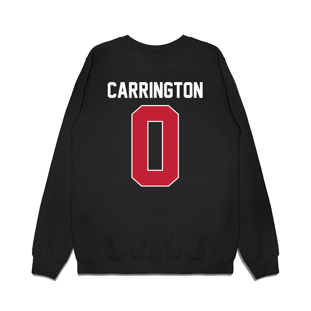 Wisconsin - NCAA Men's Basketball : Braeden Carrington - Badgers Shersey Premium Crewneck Sweatshirt-1