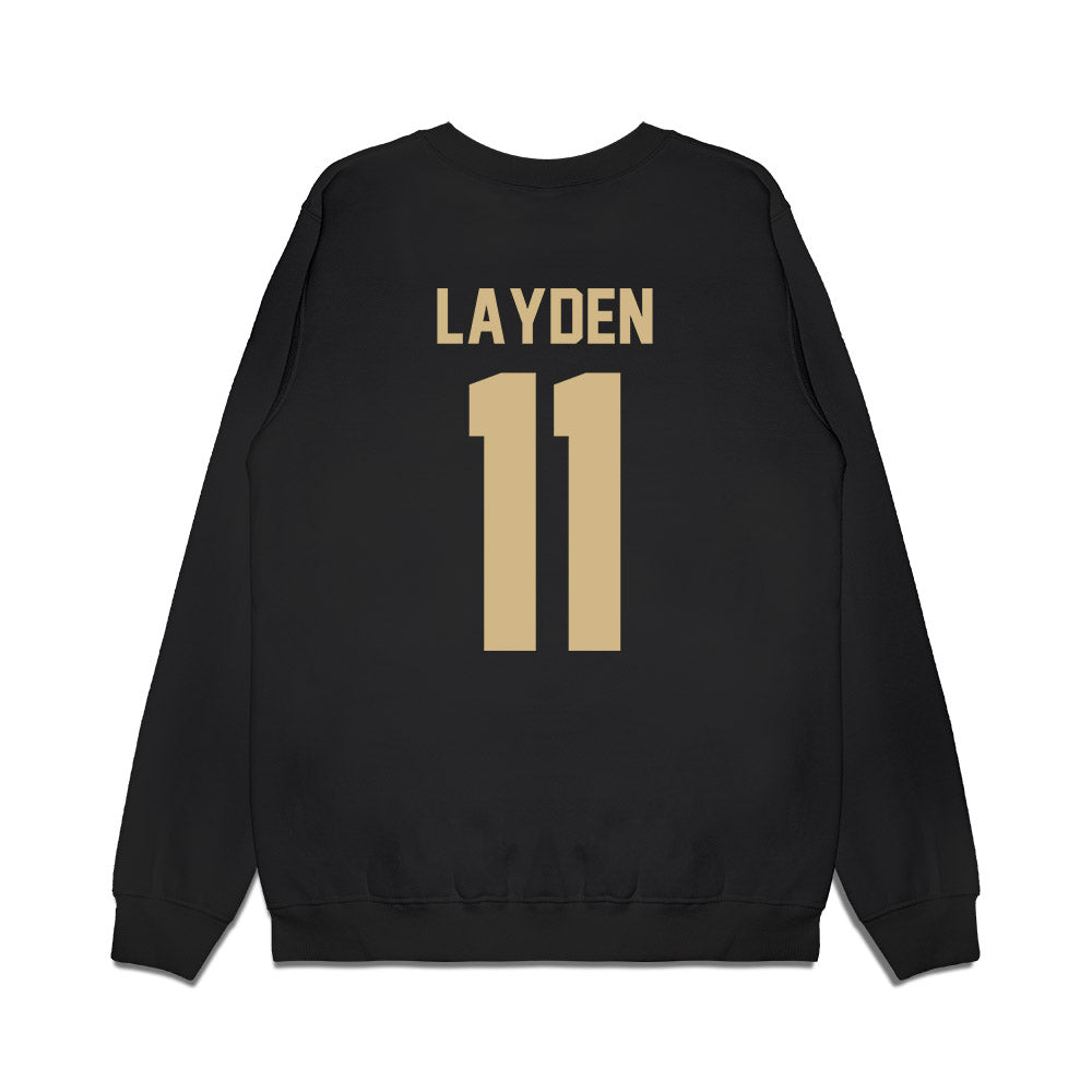 Purdue - NCAA Women's Basketball : McKenna Layden - Vintage Basketball Premium Crewneck Sweatshirt-1