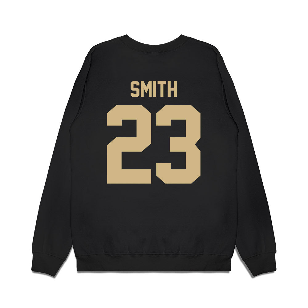 Purdue - NCAA Women's Basketball : Kiki Smith - Vintage Basketball Premium Crewneck Sweatshirt-1