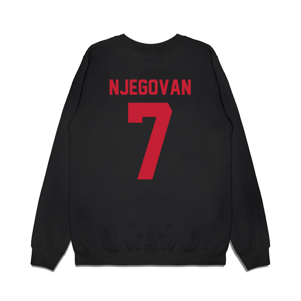 Ohio State - NCAA Men's Basketball : Ivan Njegovan - Vintage Basketball Premium Crewneck Sweatshirt-1