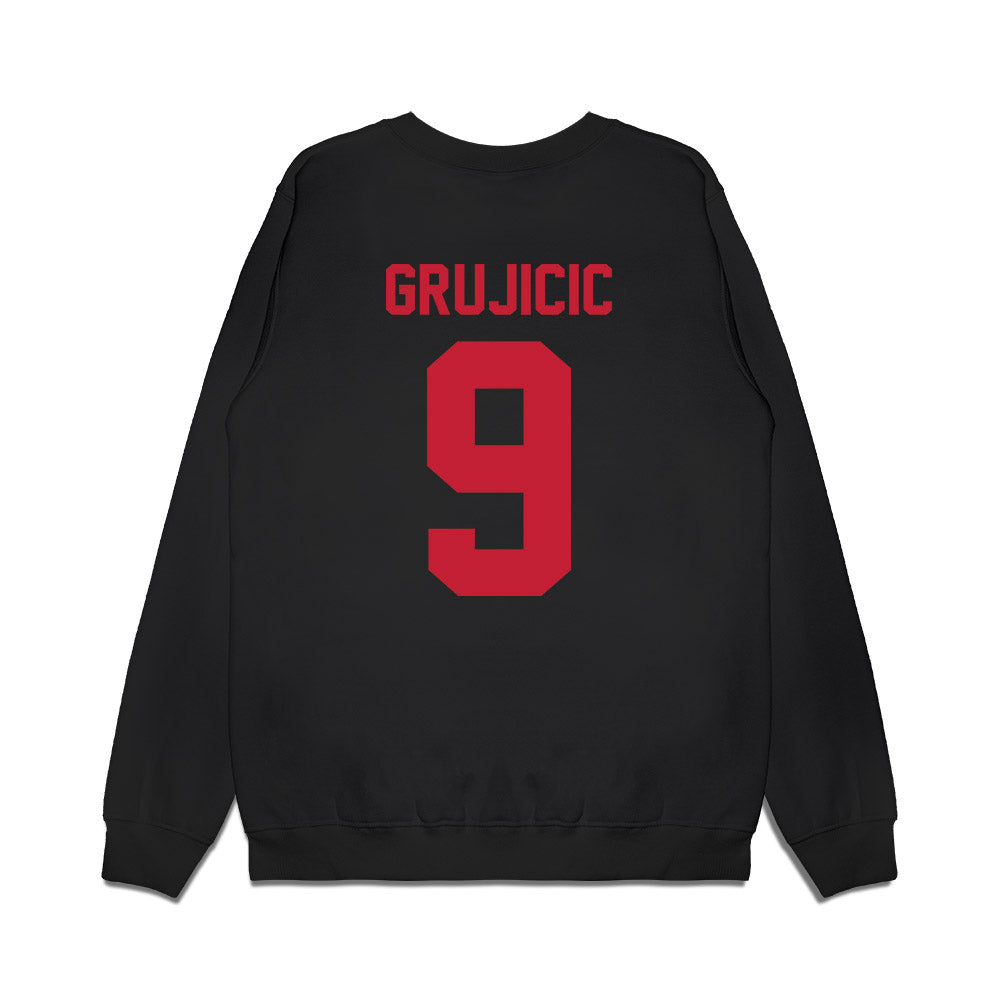 Ohio State - NCAA Men's Basketball : Mathieu Grujicic - Vintage Basketball Premium Crewneck Sweatshirt-1