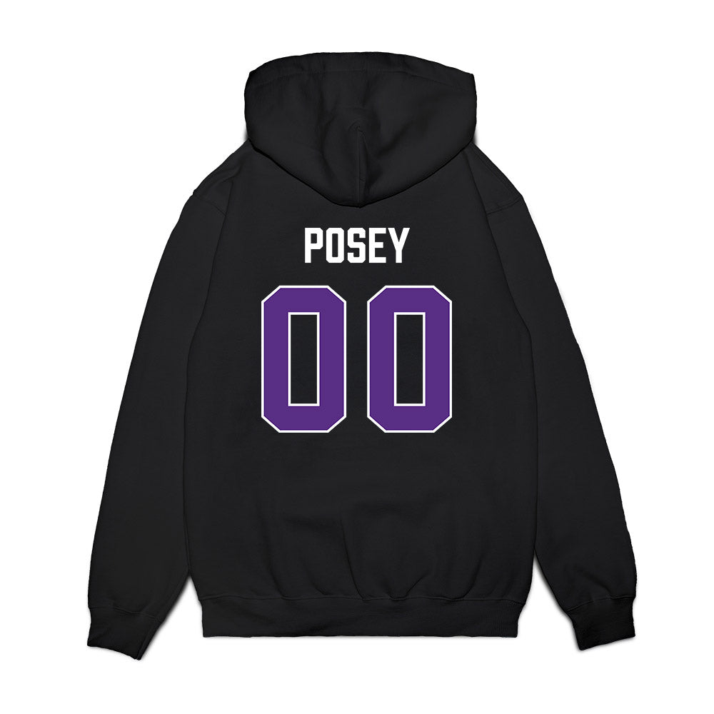 TCU - NCAA Men's Basketball : Jace Posey - Vintage Basketball Premium Hooded Sweatshirt-1