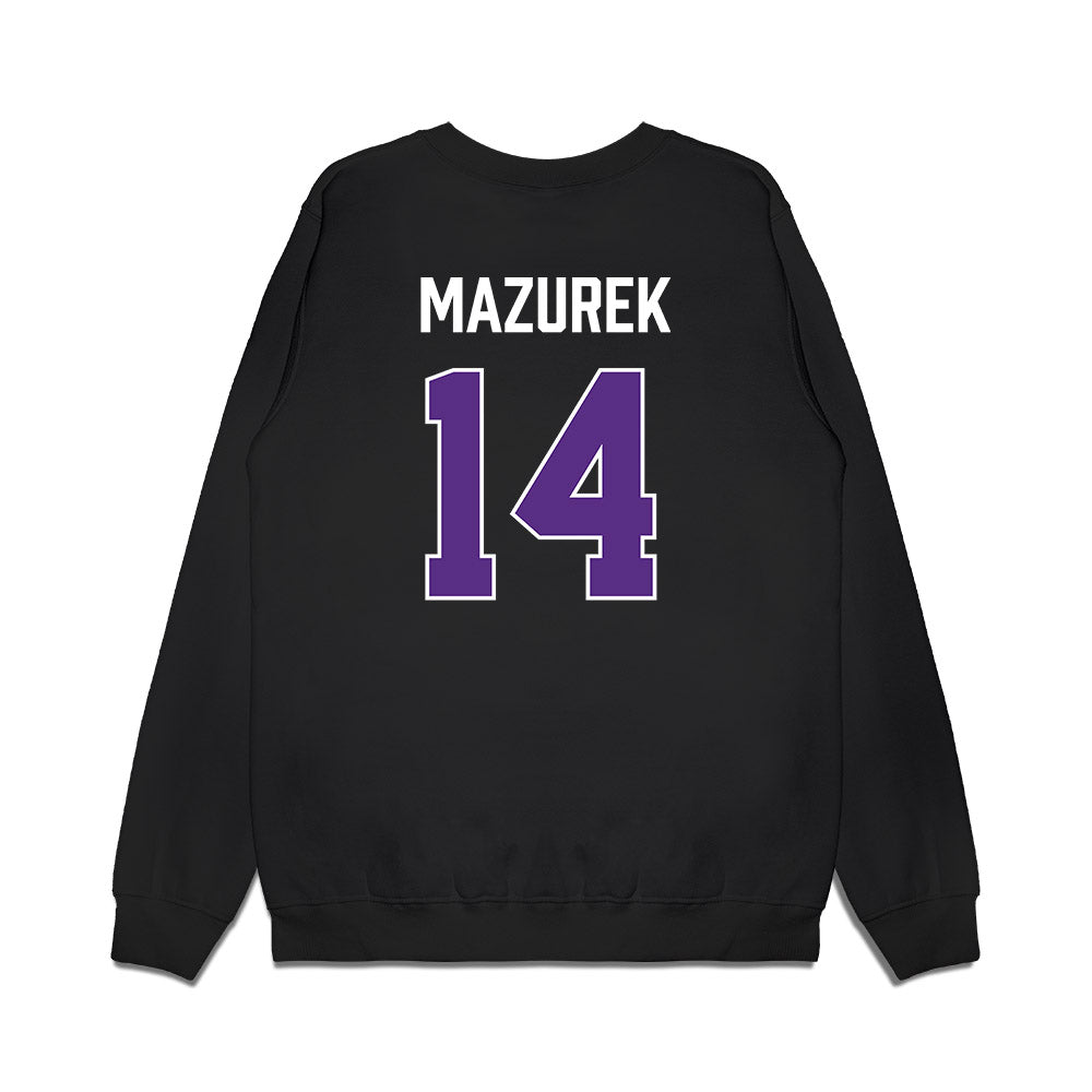 TCU - NCAA Women's Basketball : Natalie Mazurek - Vintage Basketball Premium Crewneck Sweatshirt-1