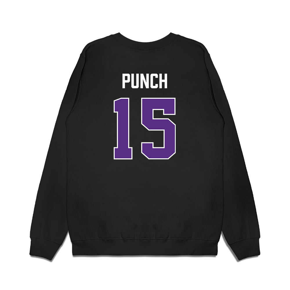 TCU - NCAA Men's Basketball : David Punch - Vintage Basketball Premium Crewneck Sweatshirt-1