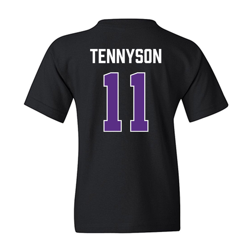 TCU - NCAA Men's Basketball : Trevian Tennyson - Vintage Basketball Youth T-Shirt-1