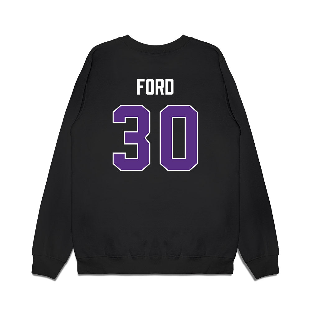 TCU - NCAA Men's Basketball : Darius Ford - Vintage Basketball Premium Crewneck Sweatshirt-1