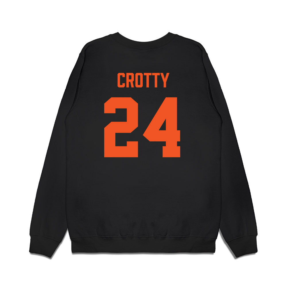 Oklahoma State - NCAA Men's Basketball : Ryan Crotty - Vintage Basketball Premium Crewneck Sweatshirt-1