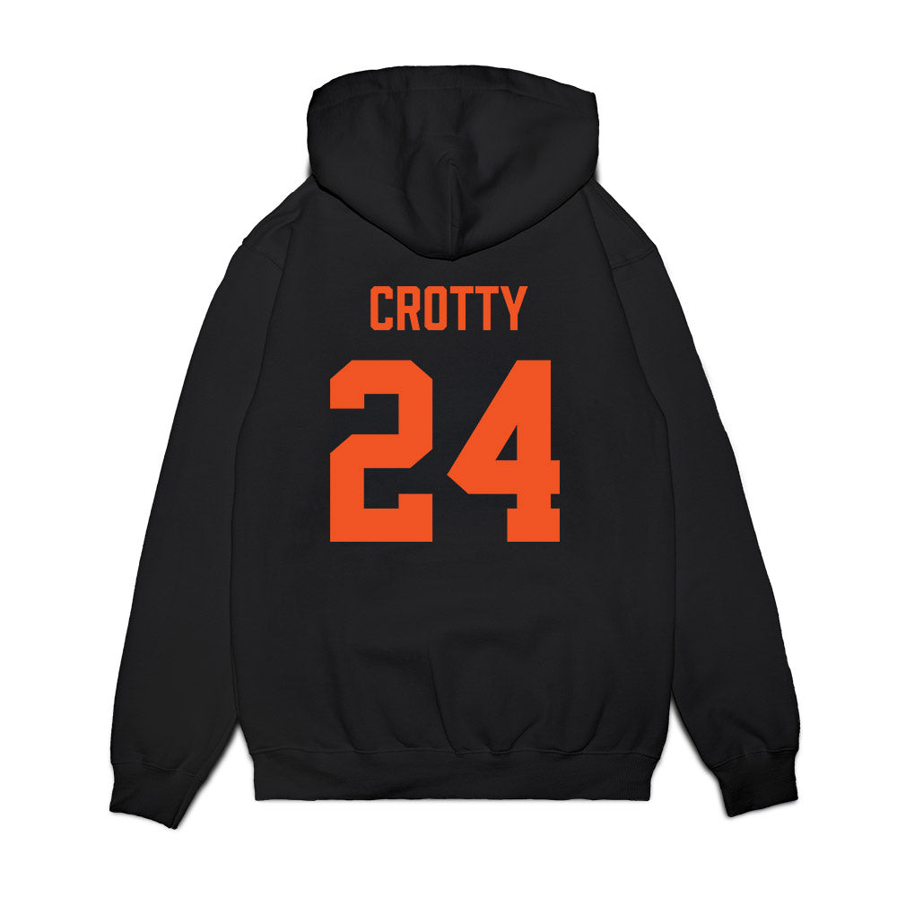 Oklahoma State - NCAA Men's Basketball : Ryan Crotty - Vintage Basketball Premium Hooded Sweatshirt-1