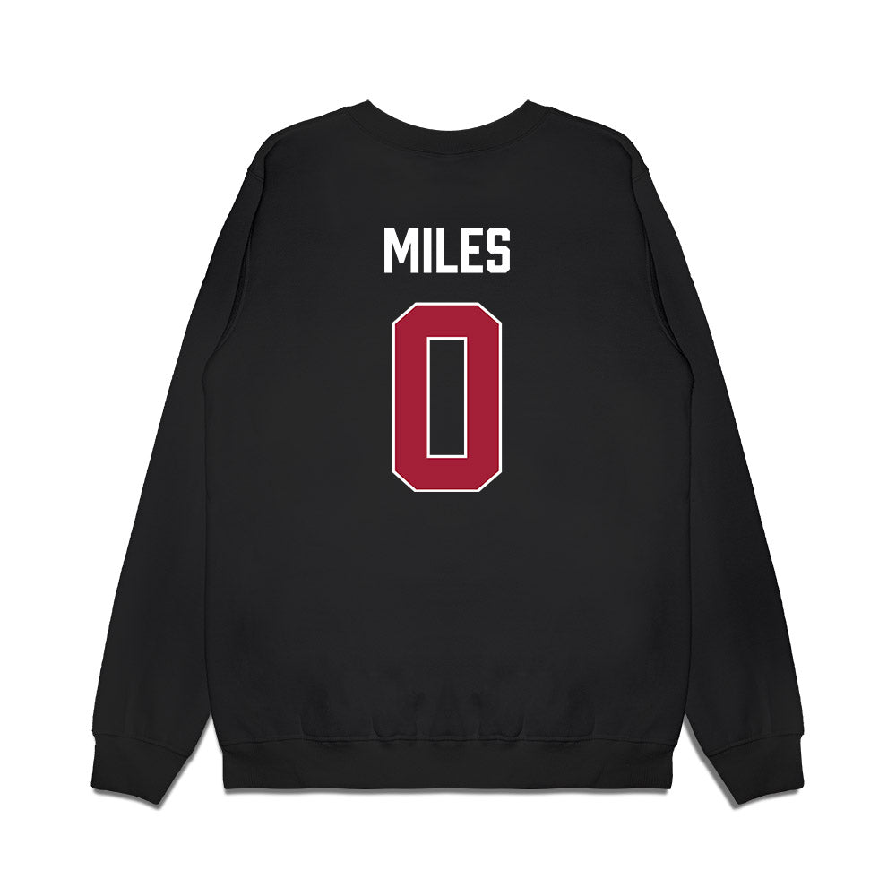 Indiana - NCAA Men's Basketball : Jasai Miles - Vintage Basketball Premium Crewneck Sweatshirt-1