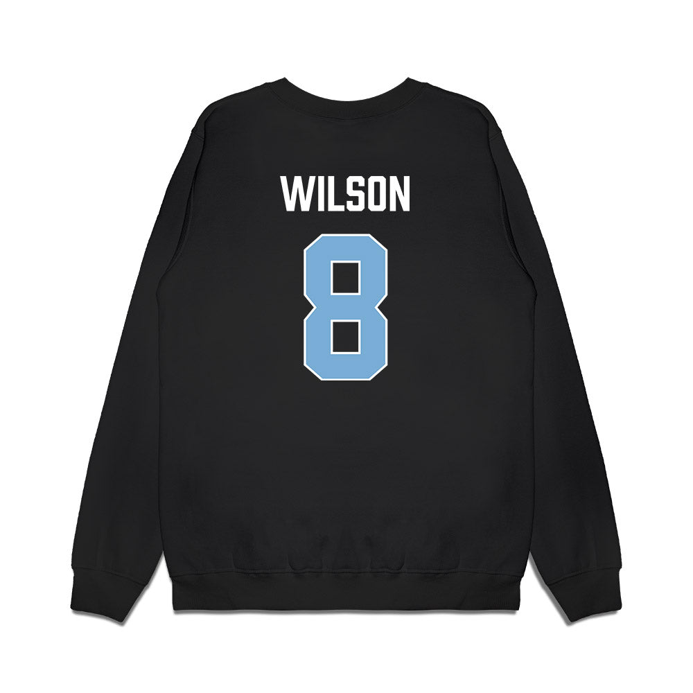 UNC - NCAA Men's Basketball : Caleb Wilson - Vintage Shersey Premium Crewneck Sweatshirt-1