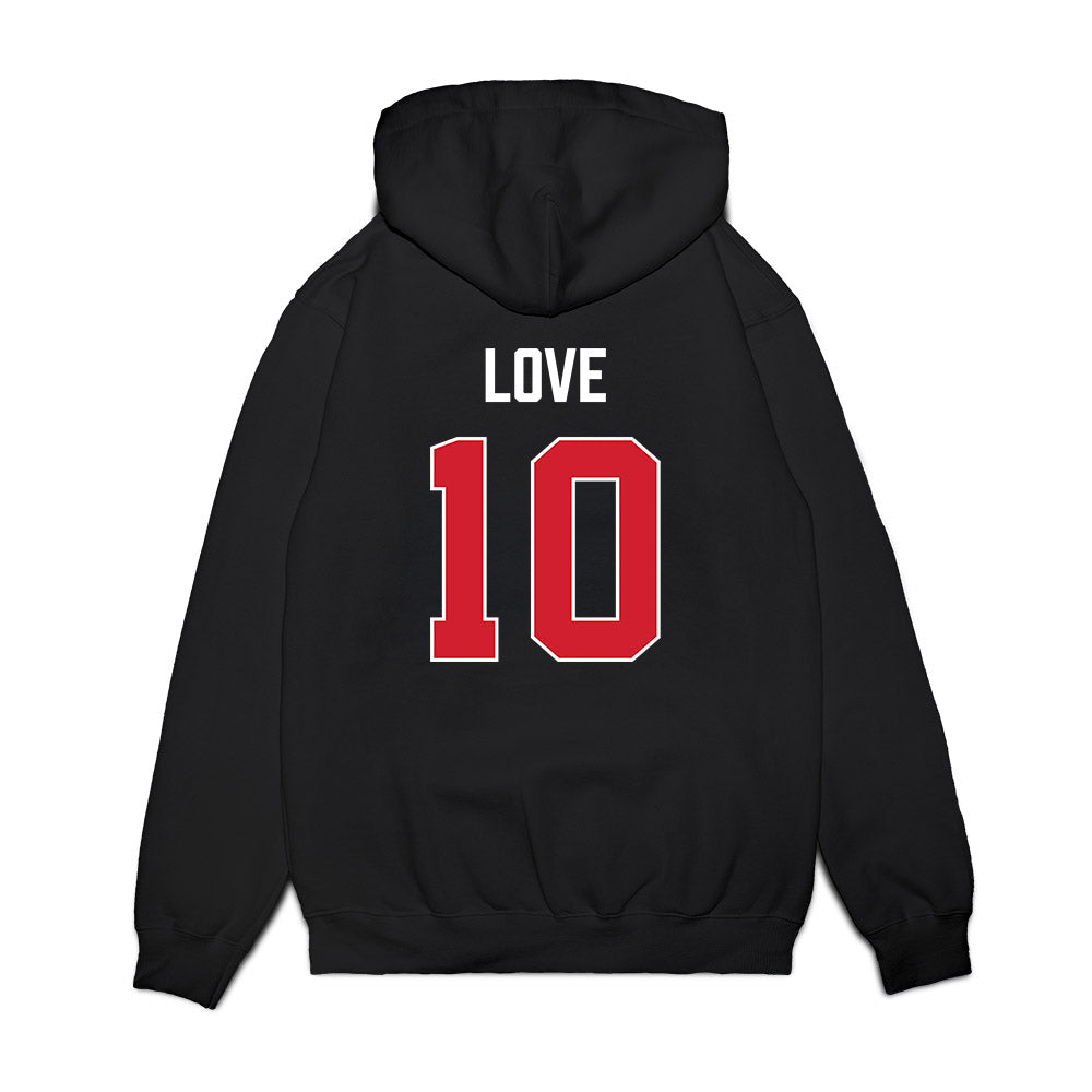Texas Tech - NCAA Women's Basketball : Sidney Love - Vintage Basketball Premium Hooded Sweatshirt-1