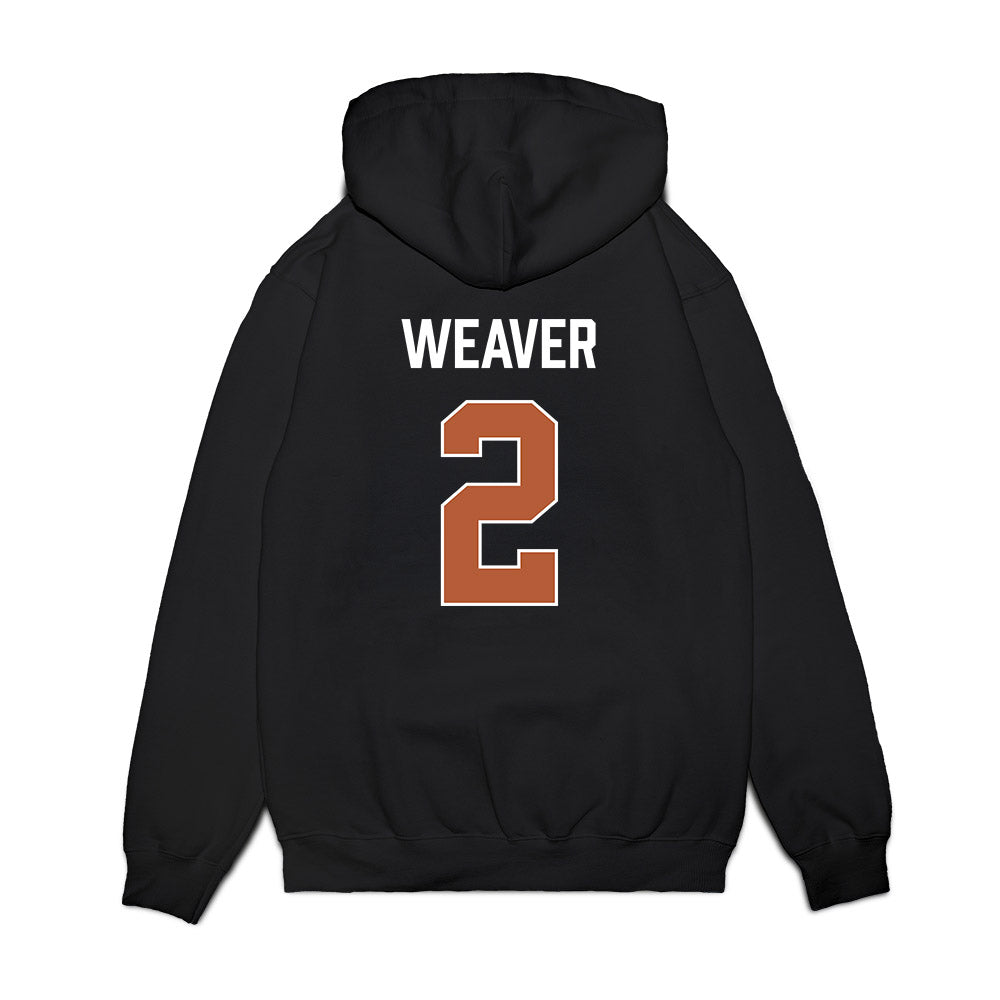 Texas - NCAA Men's Basketball : Chendall Weaver - Vintage Basketball Premium Hooded Sweatshirt-1