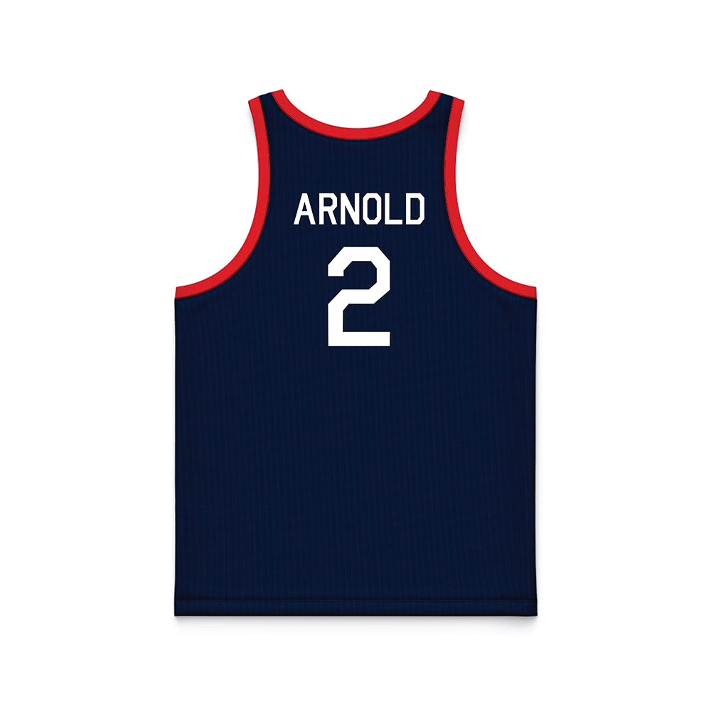 UConn - NCAA Women's Basketball : KK Arnold - Hardwood Reissue Basketball Jersey-1