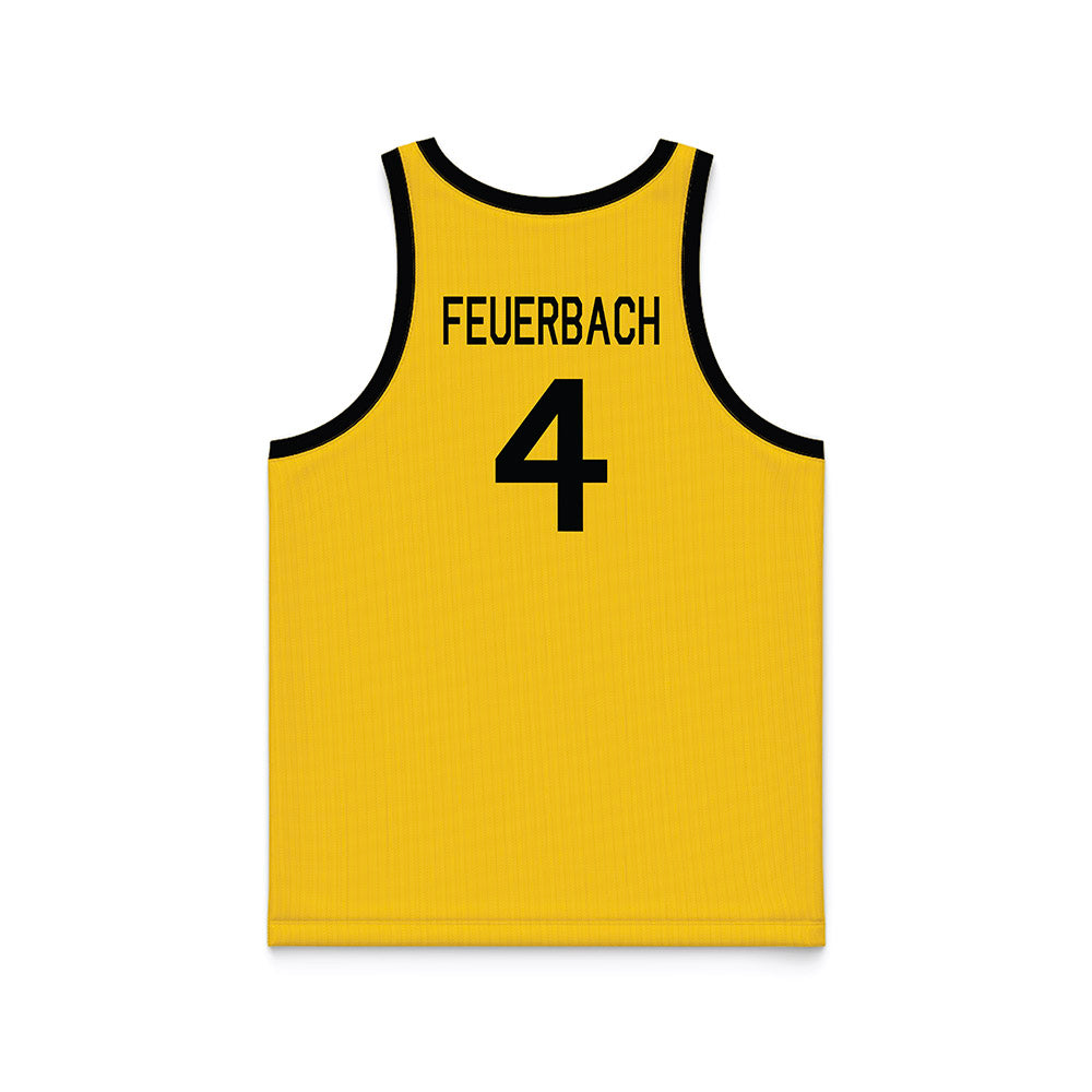 Iowa - NCAA Women's Basketball : Kylie Feuerbach - Hardwood Reissue Basketball Jersey-1