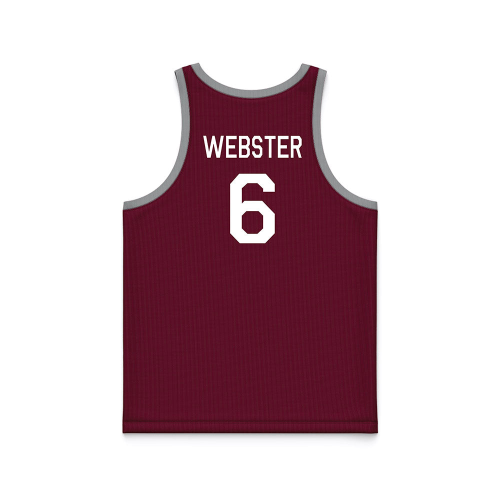 Texas A&M - NCAA Women's Basketball : Jordan Webster - Hardwood Reissue Basketball Jersey-1