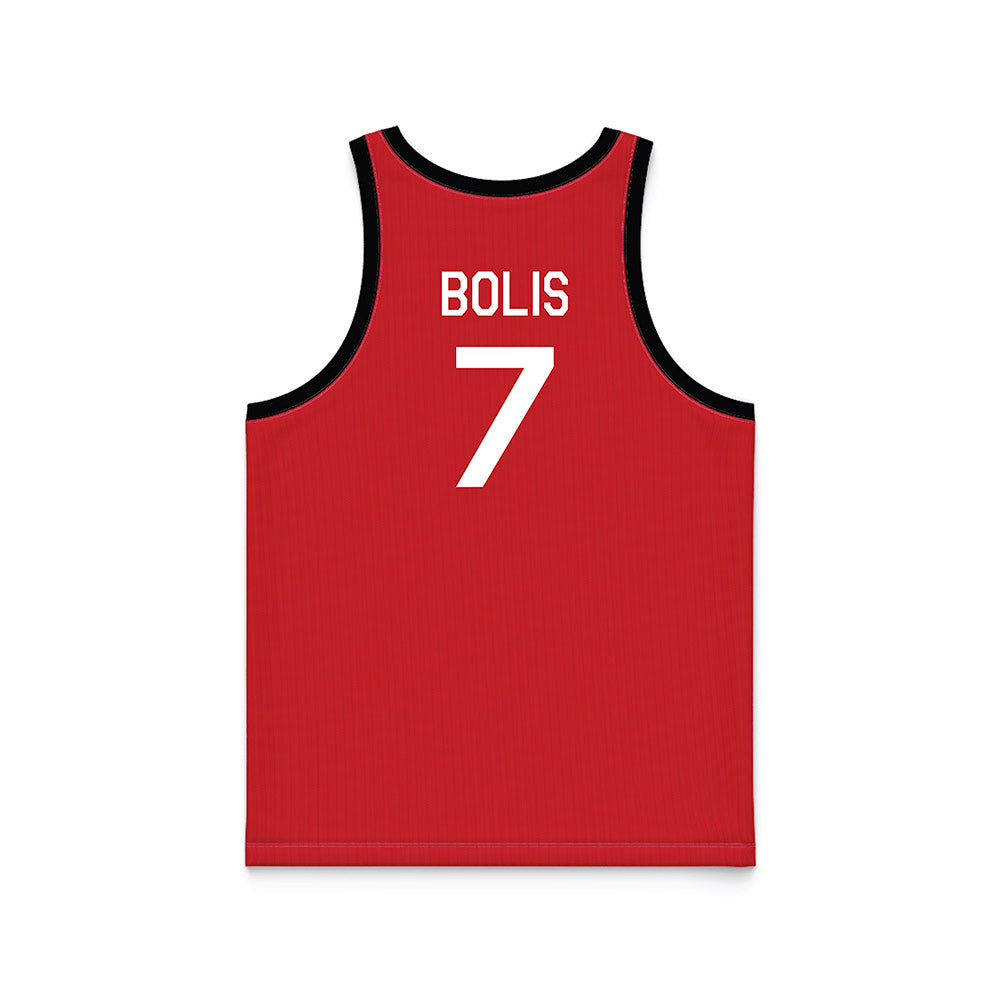 Nebraska - NCAA Men's Basketball : Justin Bolis - Hardwood Reissue Basketball Jersey-1