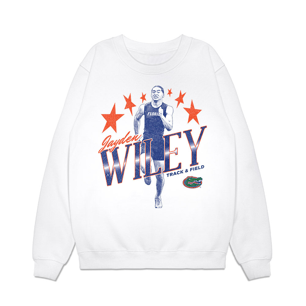 Florida - NCAA Men's Track & Field : Jaden Wiley - Graphic Premium Crewneck Sweatshirt-0